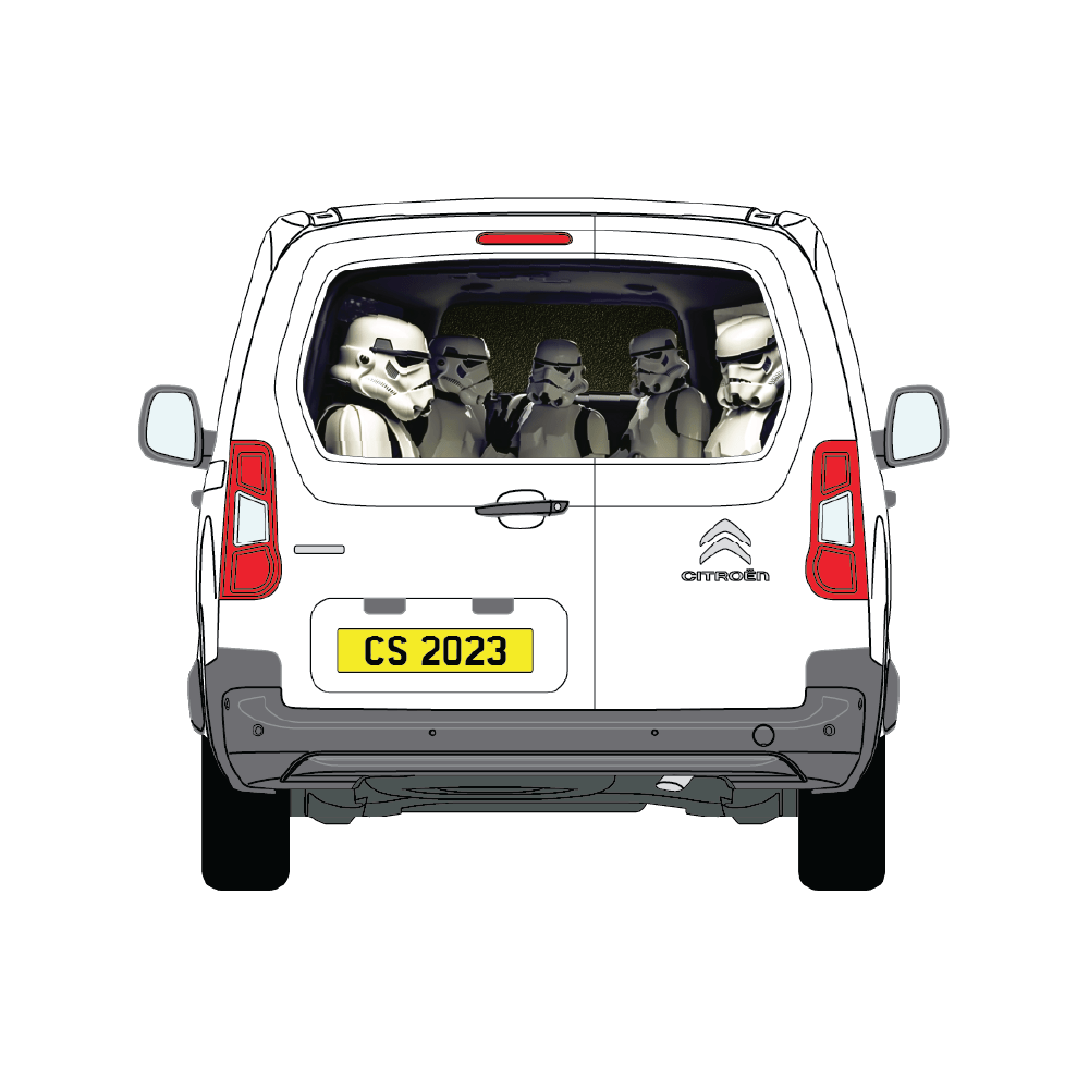 Storm Trooper Rear Van Graphics Kit